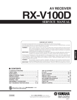 Yamaha RXV-100-D - Service Manual 